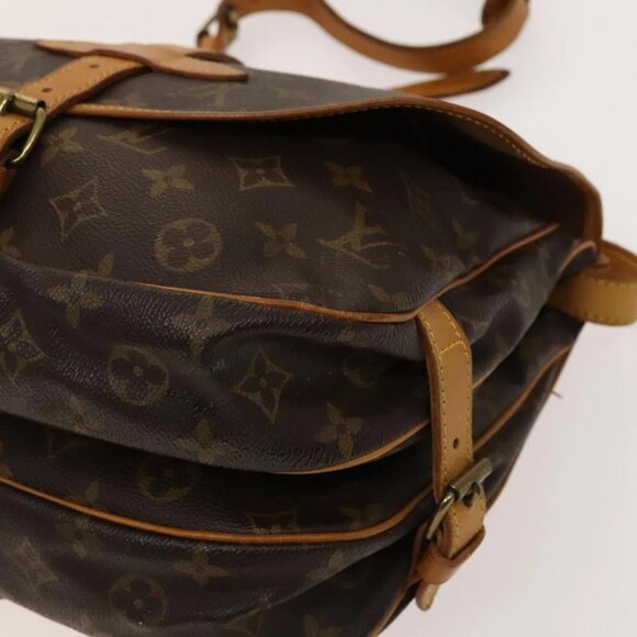 LOUIS VUITTON Monogram Saumur 30 Shoulder Bag M42256 LV Auth am8612 - Picture 2 of 15